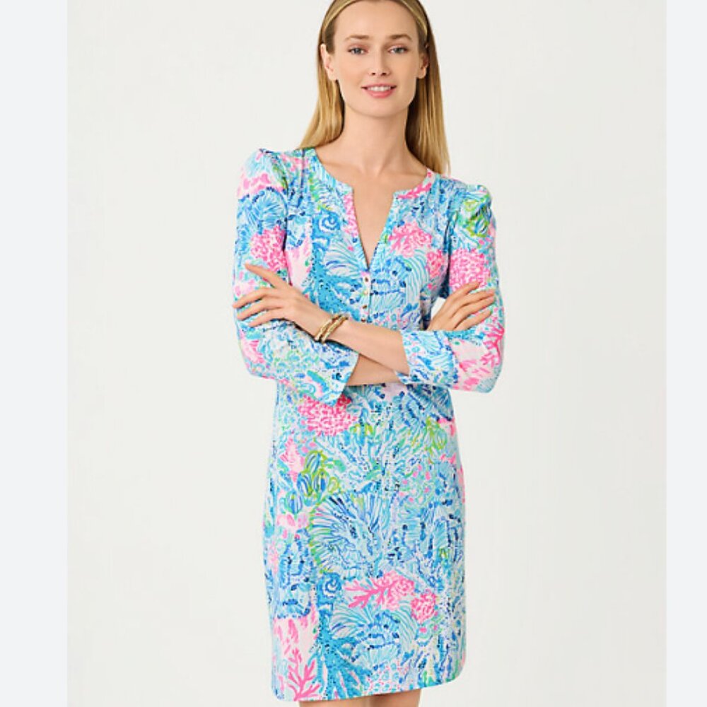 Lilly Pulitzer Marlie Dress in Multi Sink Or Swim XL NWOT